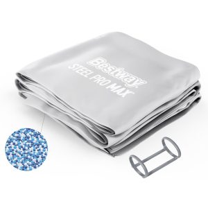 Steel Pro Max 24' x 52 Round Above Ground Pool Liner Replacement. Gray