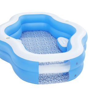 H2OGO! Splashview 8' Inflatable Family Pool With See-Through Window