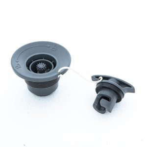Air Valve Replacement for Drop Stitch Inflatable Hot Tubs and Stand-Up Paddleboards. Gray