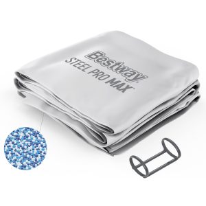 Steel Pro MAX 16' x 48 Round Above Ground Pool Liner Replacement. Gray