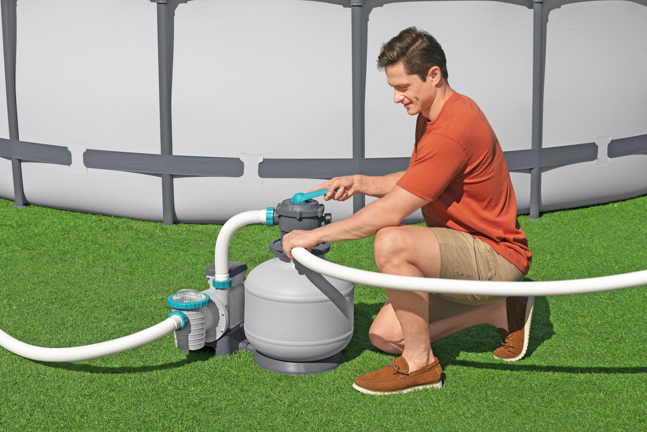 Bestway 3.000 gal. Above Ground Pool Sand Filter Pump - Image 3