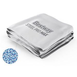 Steel Pro MAX 12' x 39.5 Round Above Ground Pool Liner Replacement. Gray