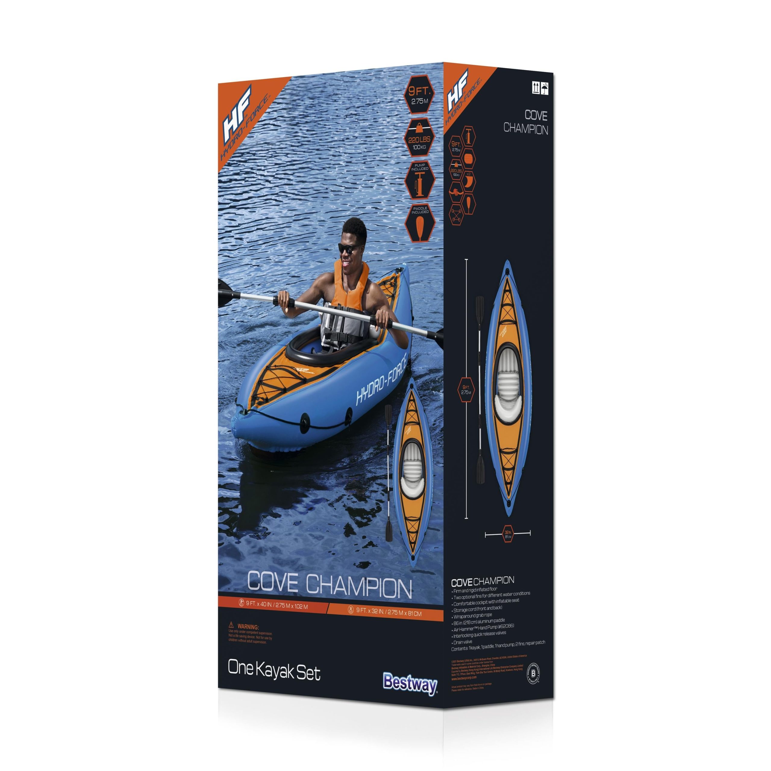 Hydro-Force Cove Champion Inflatable Kayak Set - Image 3