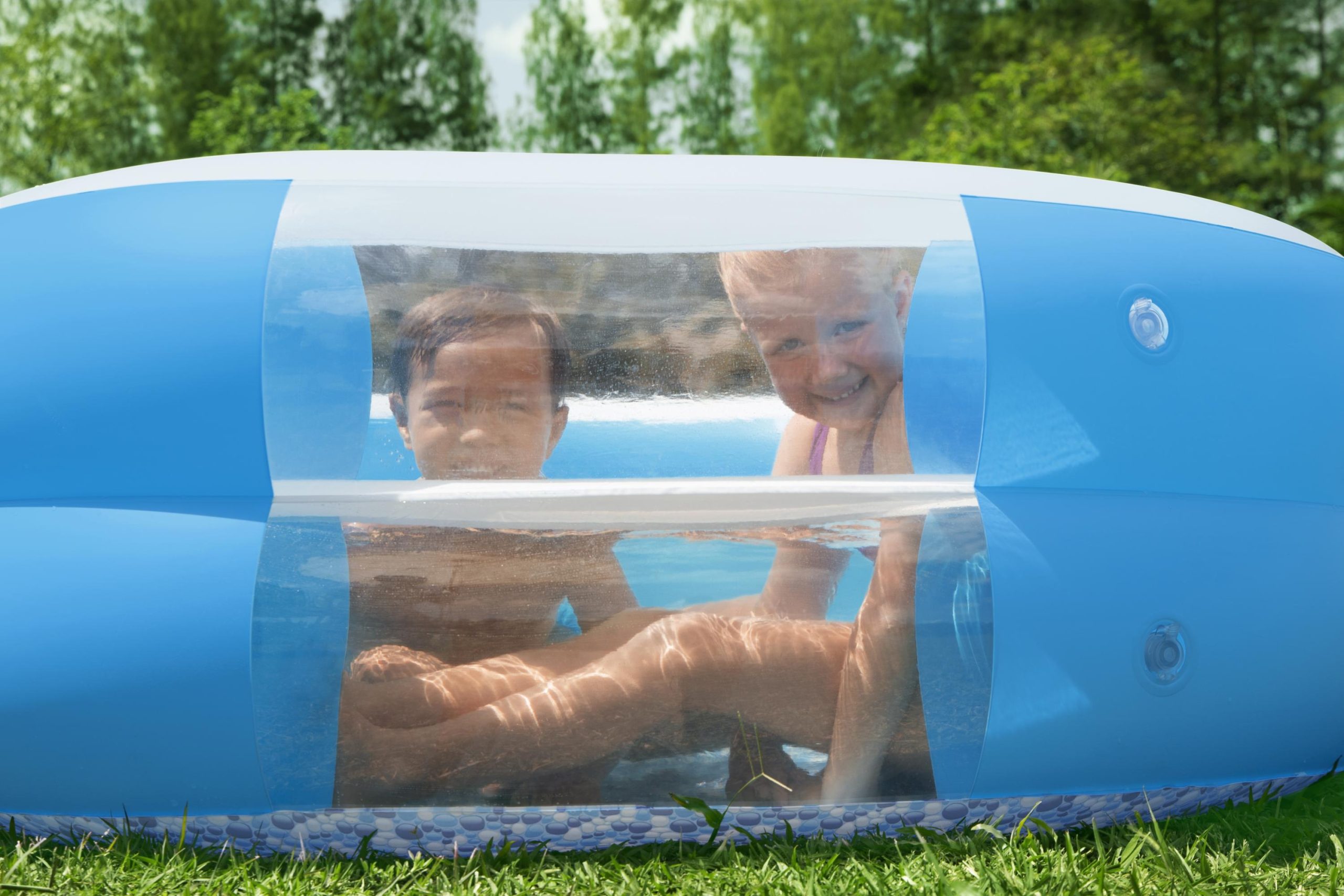 H2OGO! Splashview 8' Inflatable Family Pool With See-Through Window - Image 5