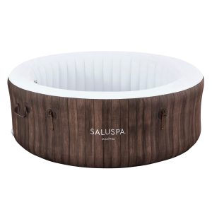 SaluSpa Madrid AirJet Hot Tub Liner Replacement. Brown Wood