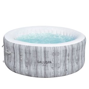 SaluSpa Fiji AirJet Hot Tub Liner Replacement. Gray Wood