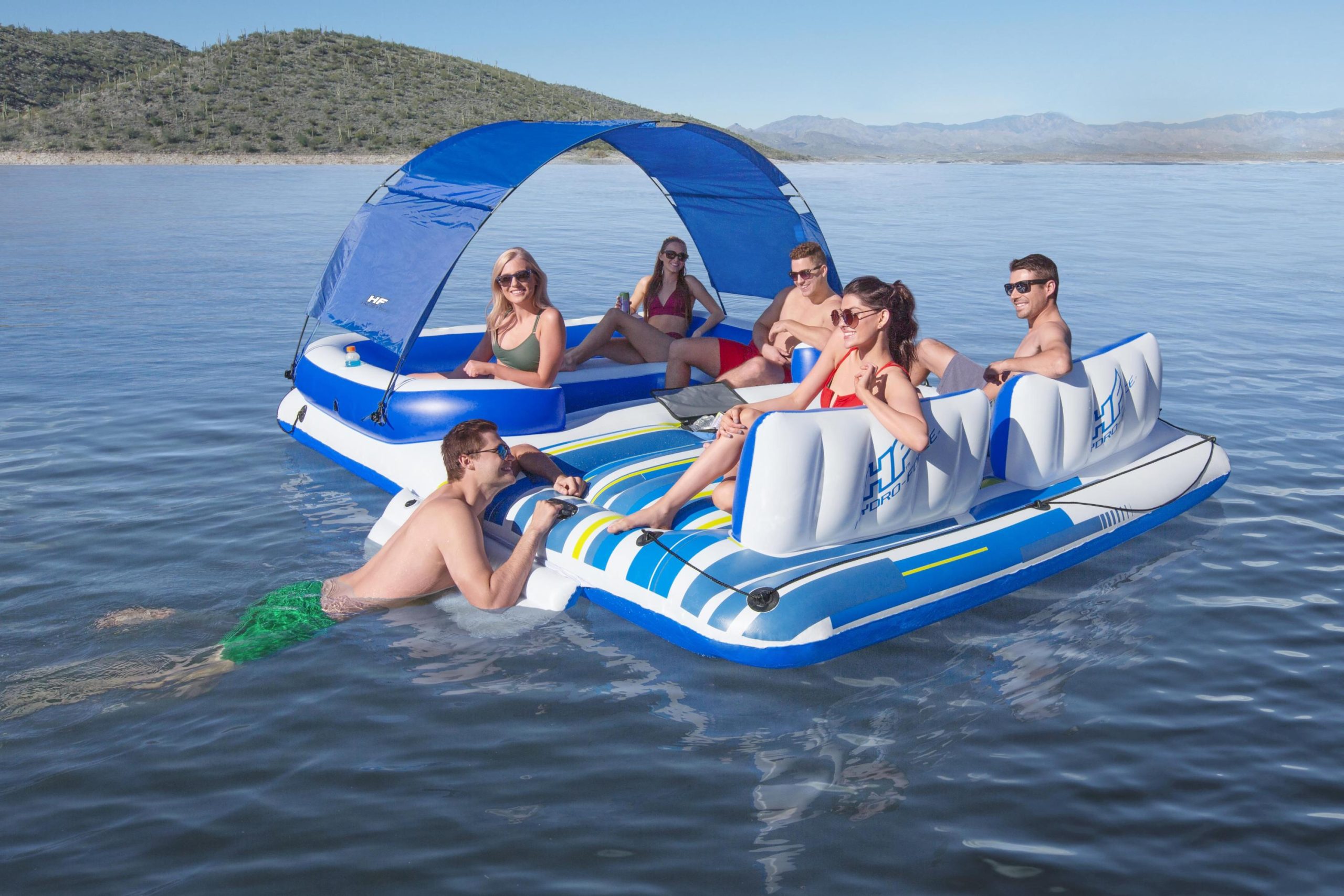 Hydro-Force Tropical Breeze 6-person Inflatable Party Island - Image 2