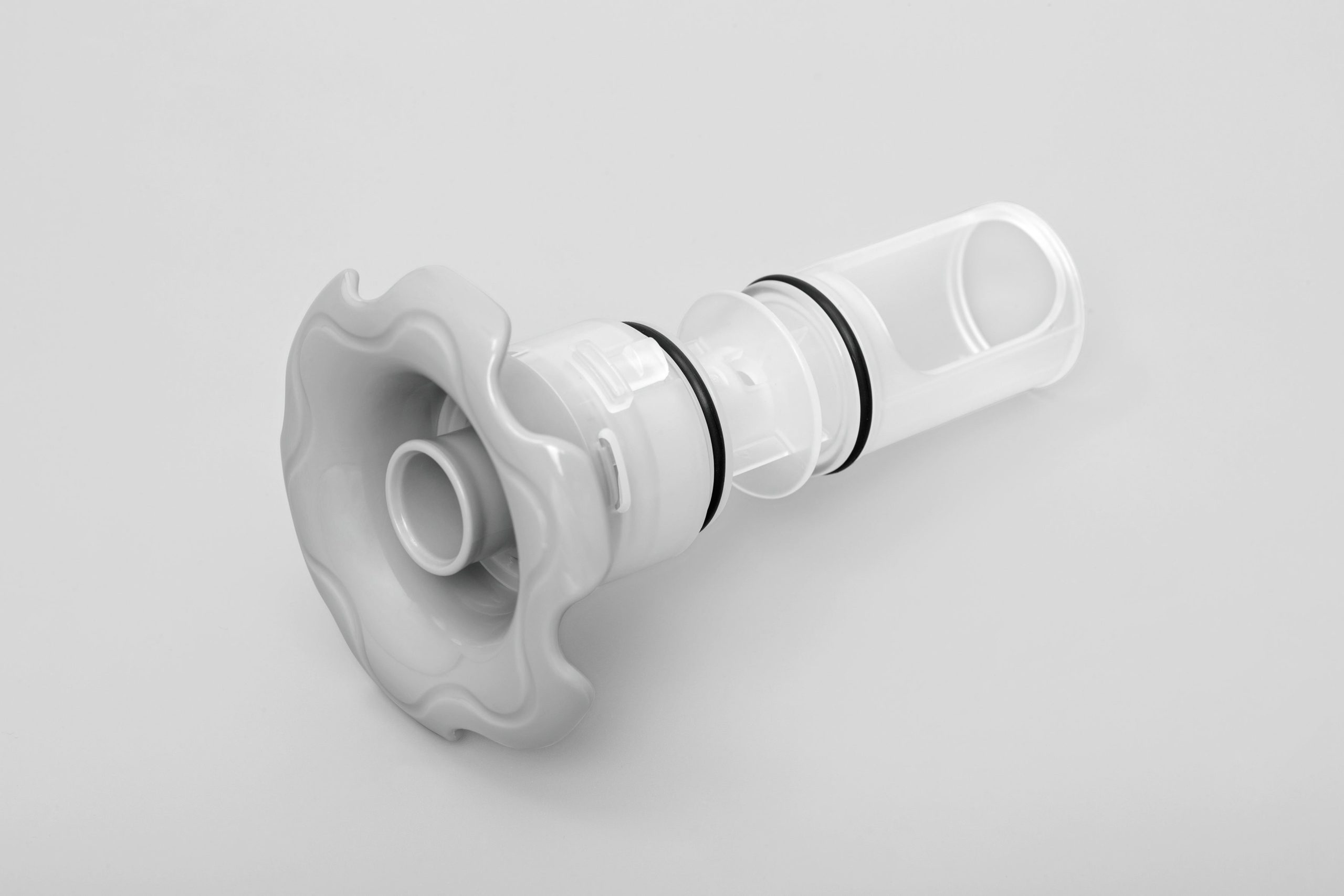 SaluSpa HydroJet and HydroJet Pro Hot Tub Spa Nozzle Replacement. White
