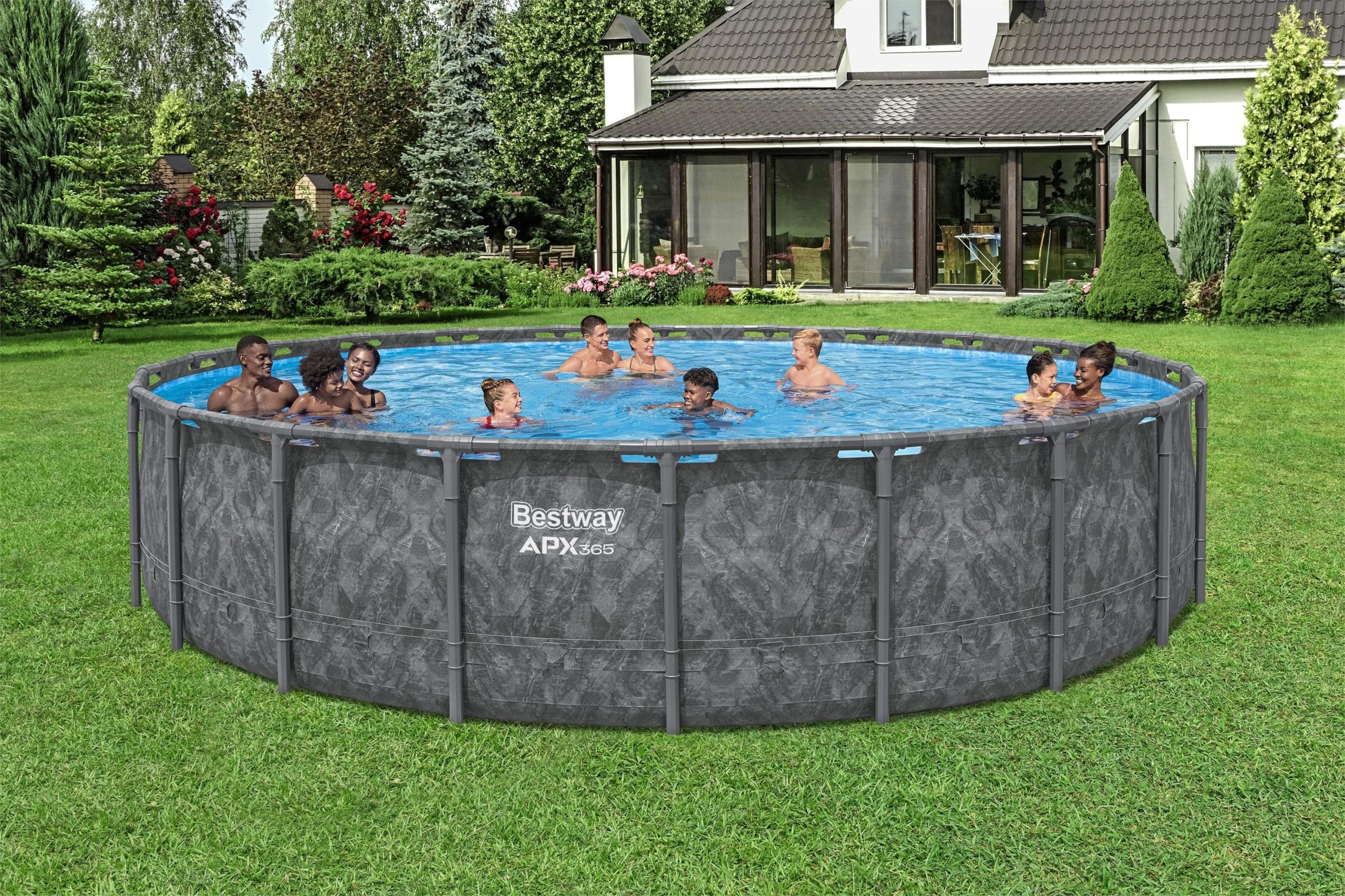 Bestway APX 365 22' x 52 Round Above Ground Pool Set - Image 2