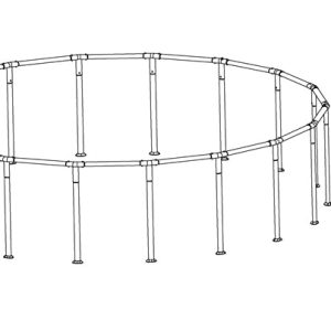 Frosted 18' x 48 Pool Frame Parts Box 1 of 2