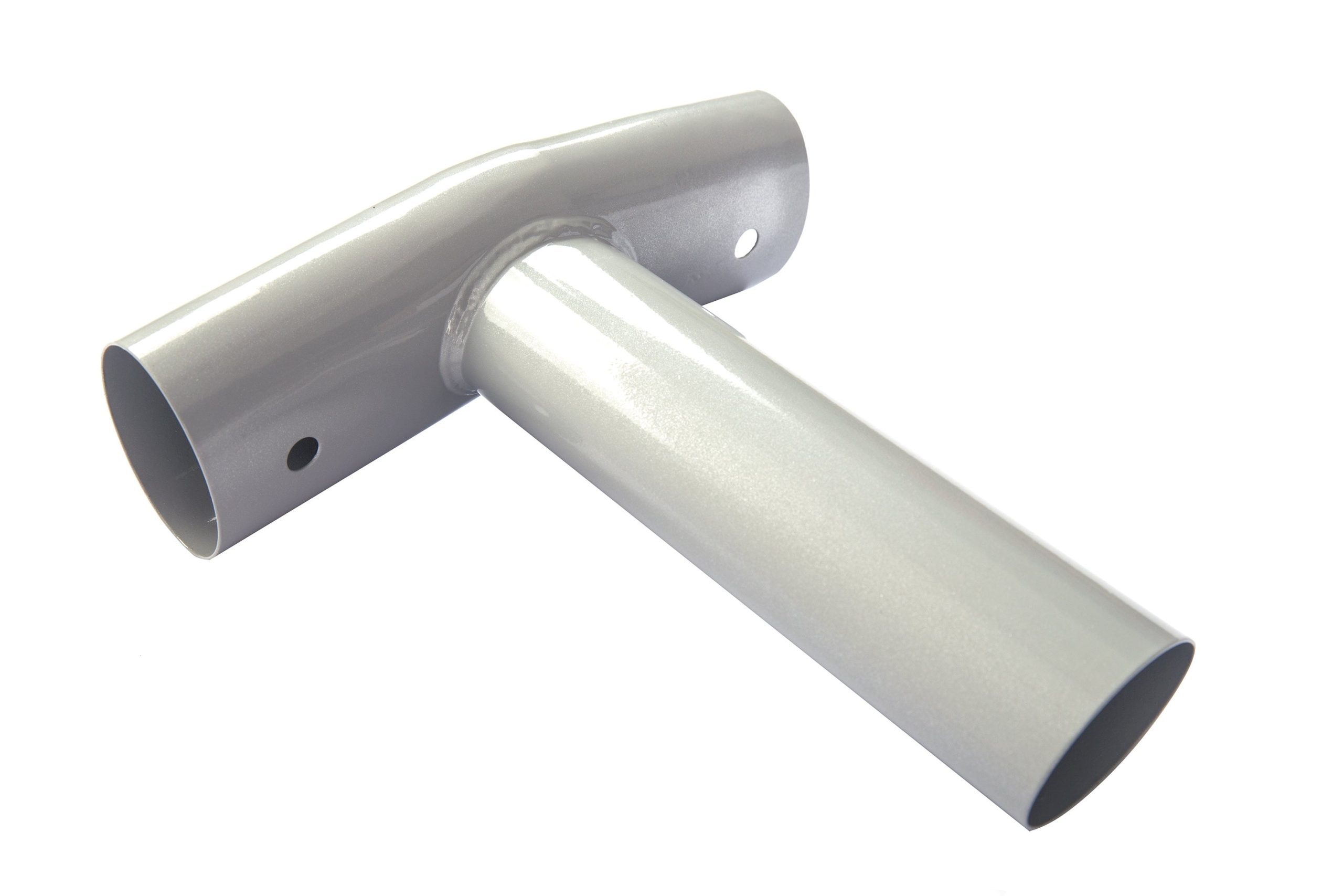 Power Steel 22' x 52 Round Above Ground Pool T-Connector Replacement. Light Gray
