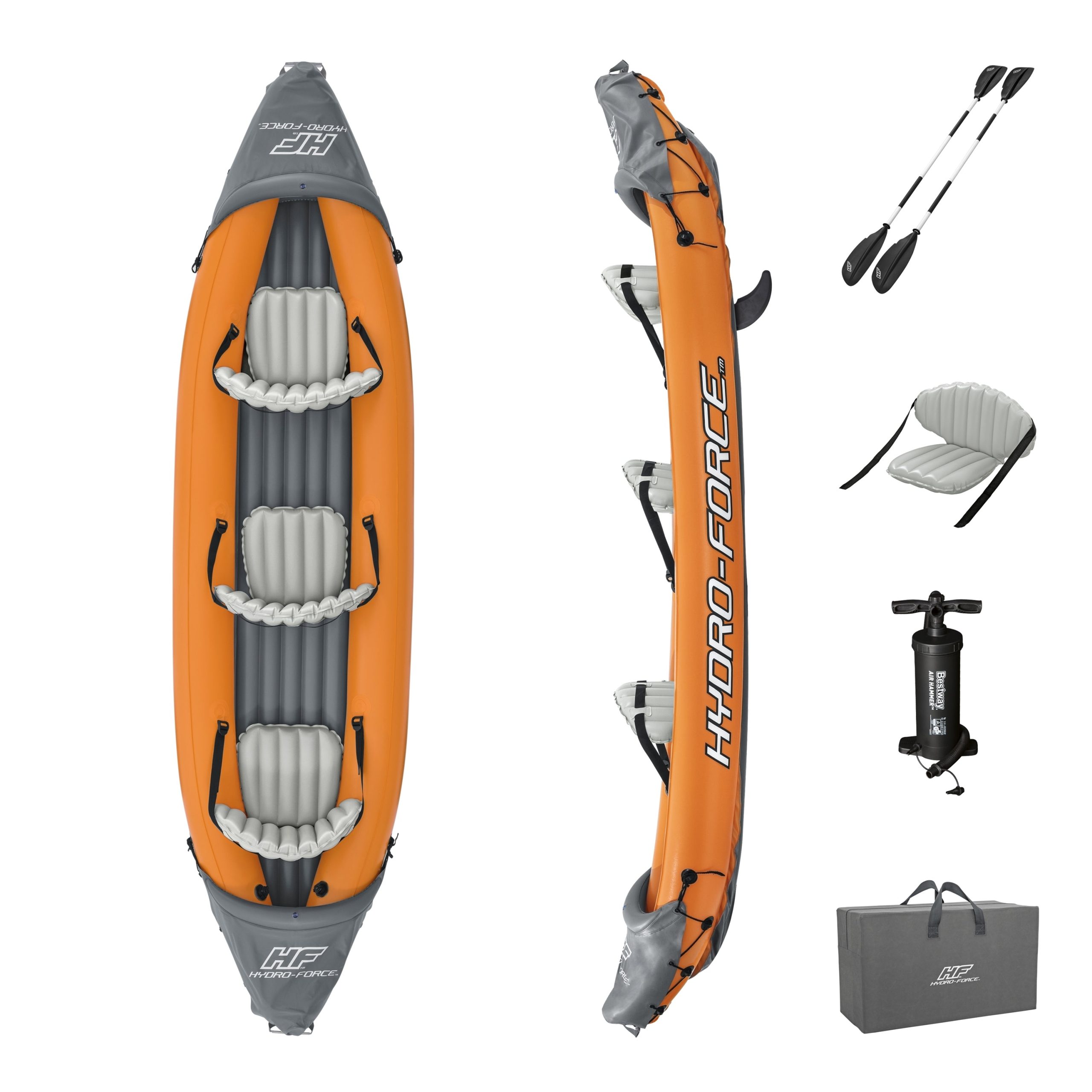 Hydro-Force Rapid X3 Inflatable Kayak Set 12'6