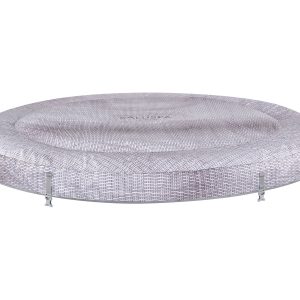 SaluSpa Cancun AirJet Hot Tub Top Cover Replacement. Gray Wicker