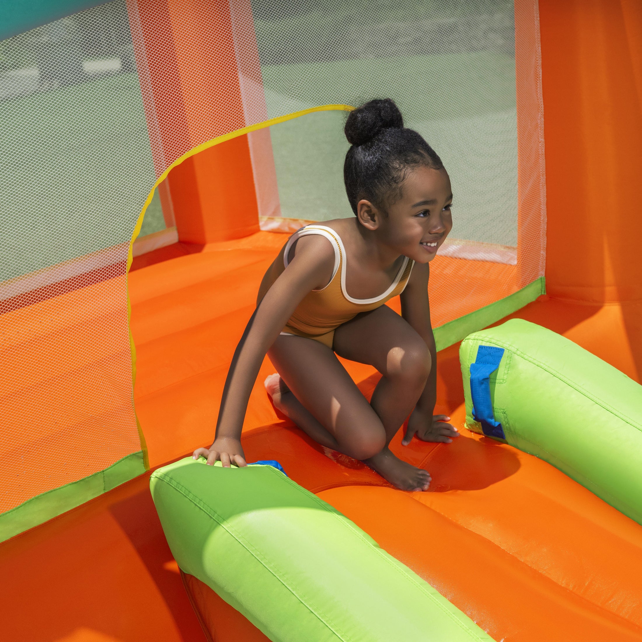 H2OGO! Kids Tropical Outdoor Inflatable Mega Bouncer - Image 6