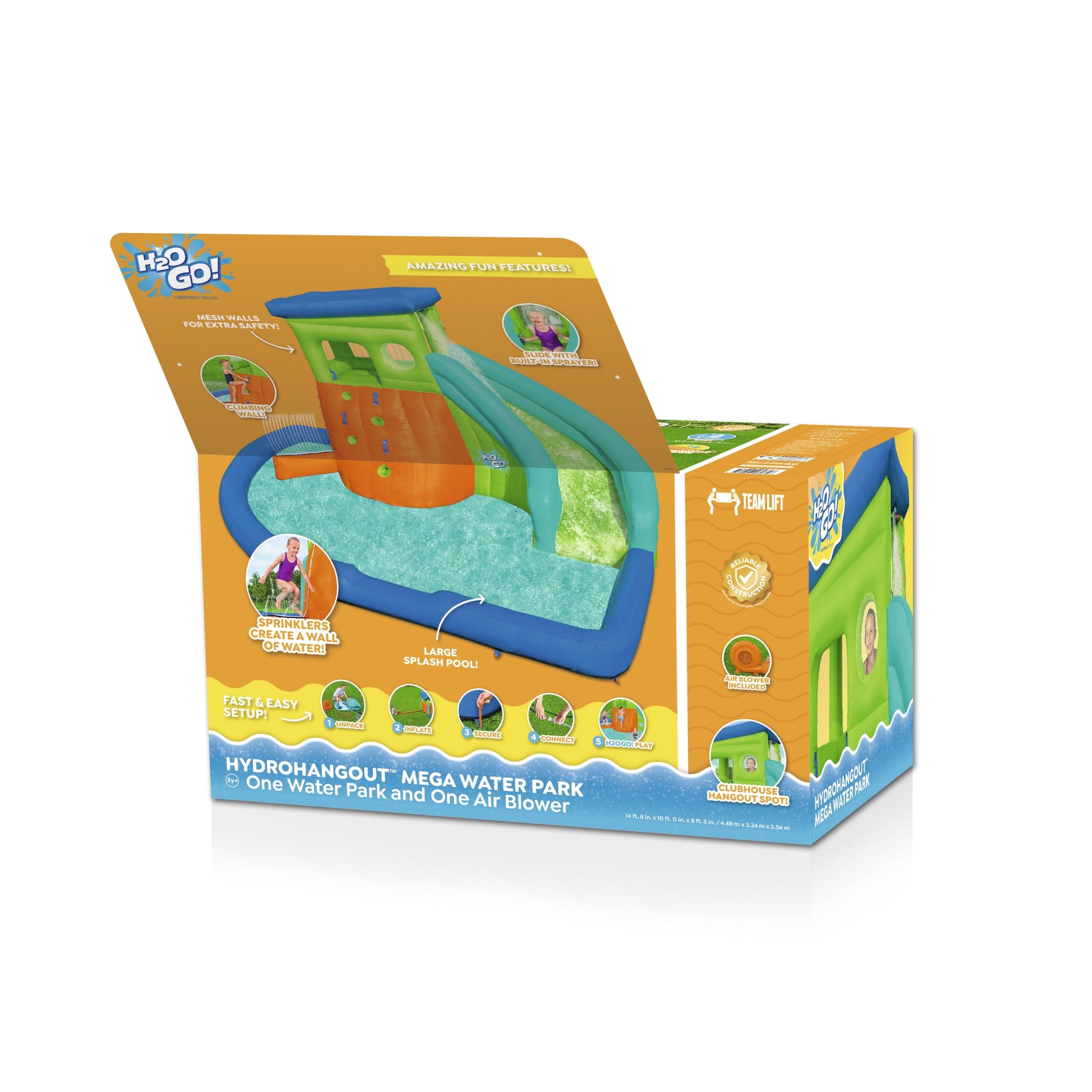 H2OGO! HydroHangout Kids Inflatable Water Park 8'5 - Image 13