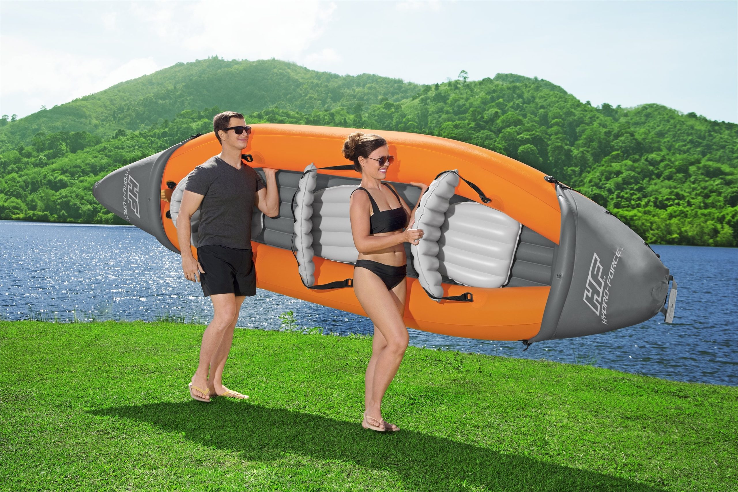Hydro-Force Rapid X3 Inflatable Kayak Set 12'6 - Image 6