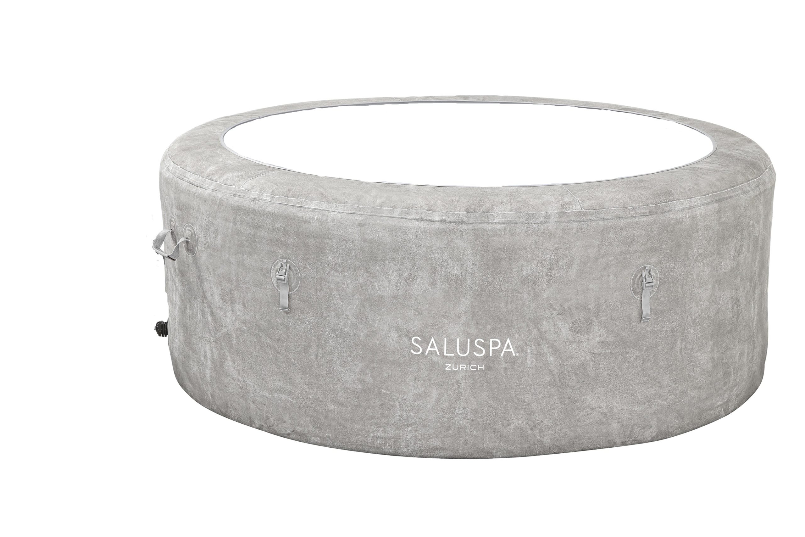 SaluSpa Zurich AirJet Hot Tub Liner Leatheroid Cover Replacement. Light Gray