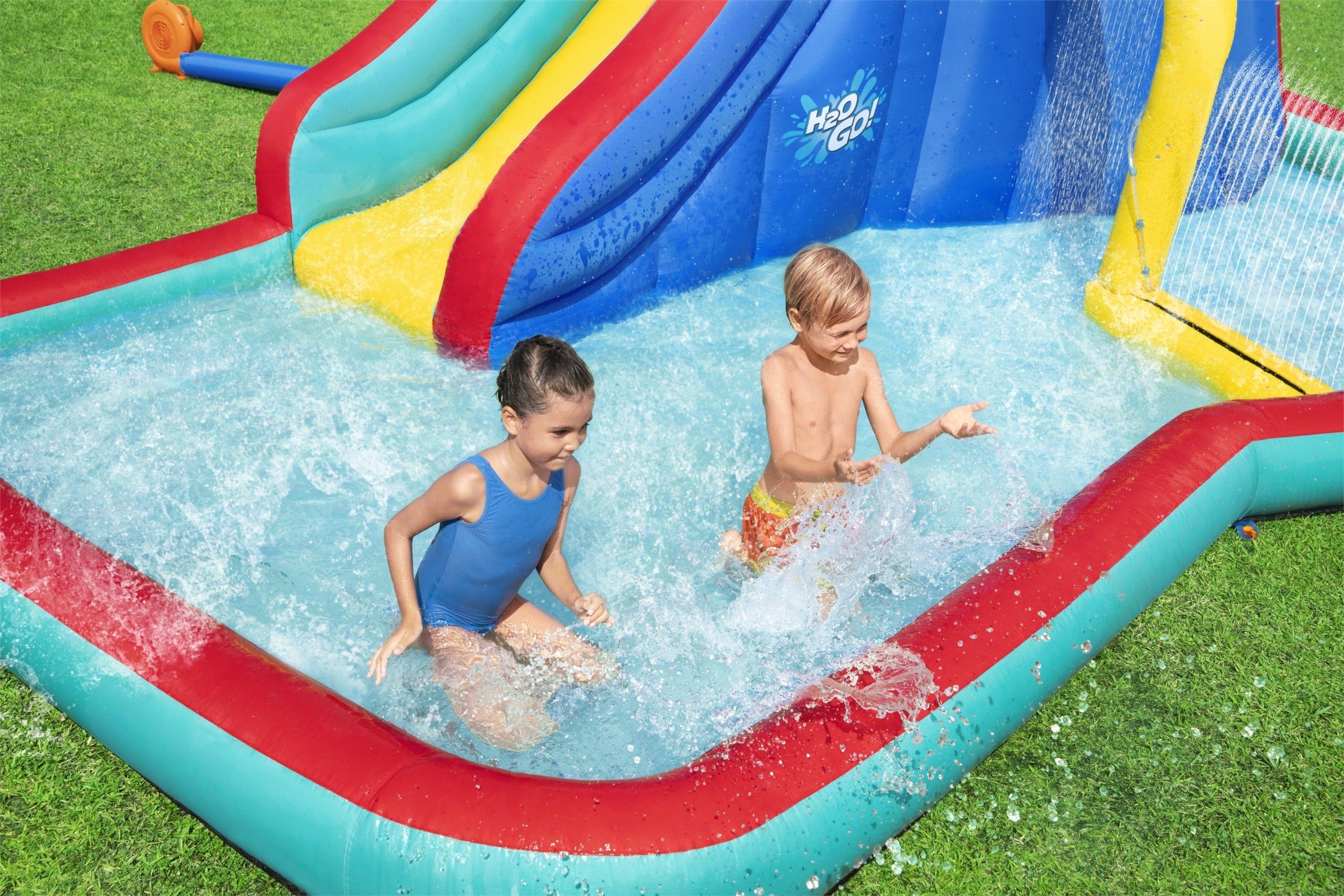 H2OGO! Waterfall Waves Kids Inflatable Water Park 18'8 - Image 5