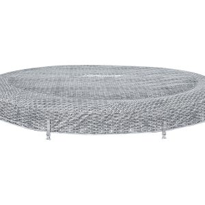 Coleman Sicily AirJet Hot Tub Top Leatheroid Cover Replacement. Gray