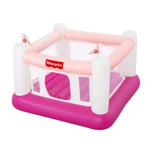 Fisher-Price Bouncesational Bounce House with Built-in Pump. Pink