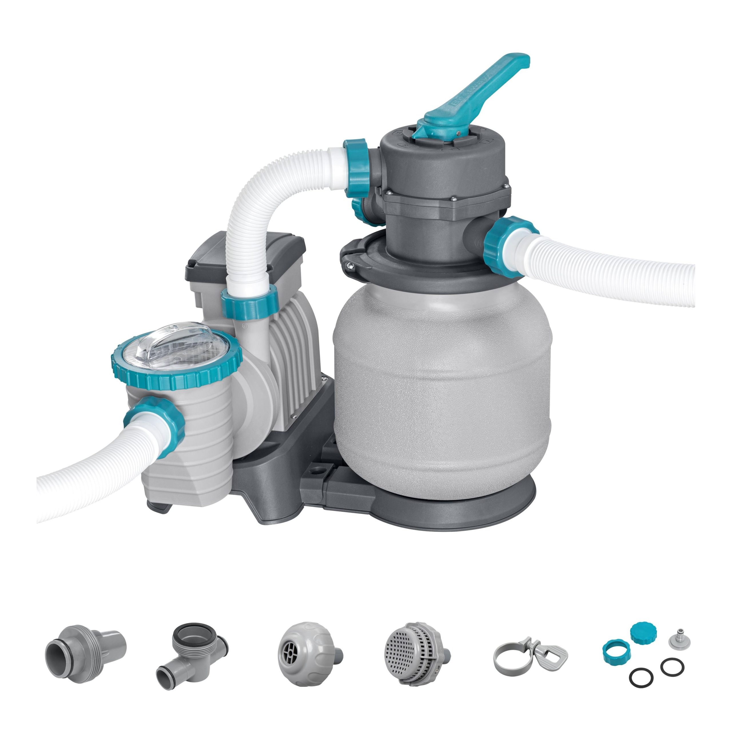 Bestway 1.600 gal. Above Ground Pool Sand Filter Pump - Image 2