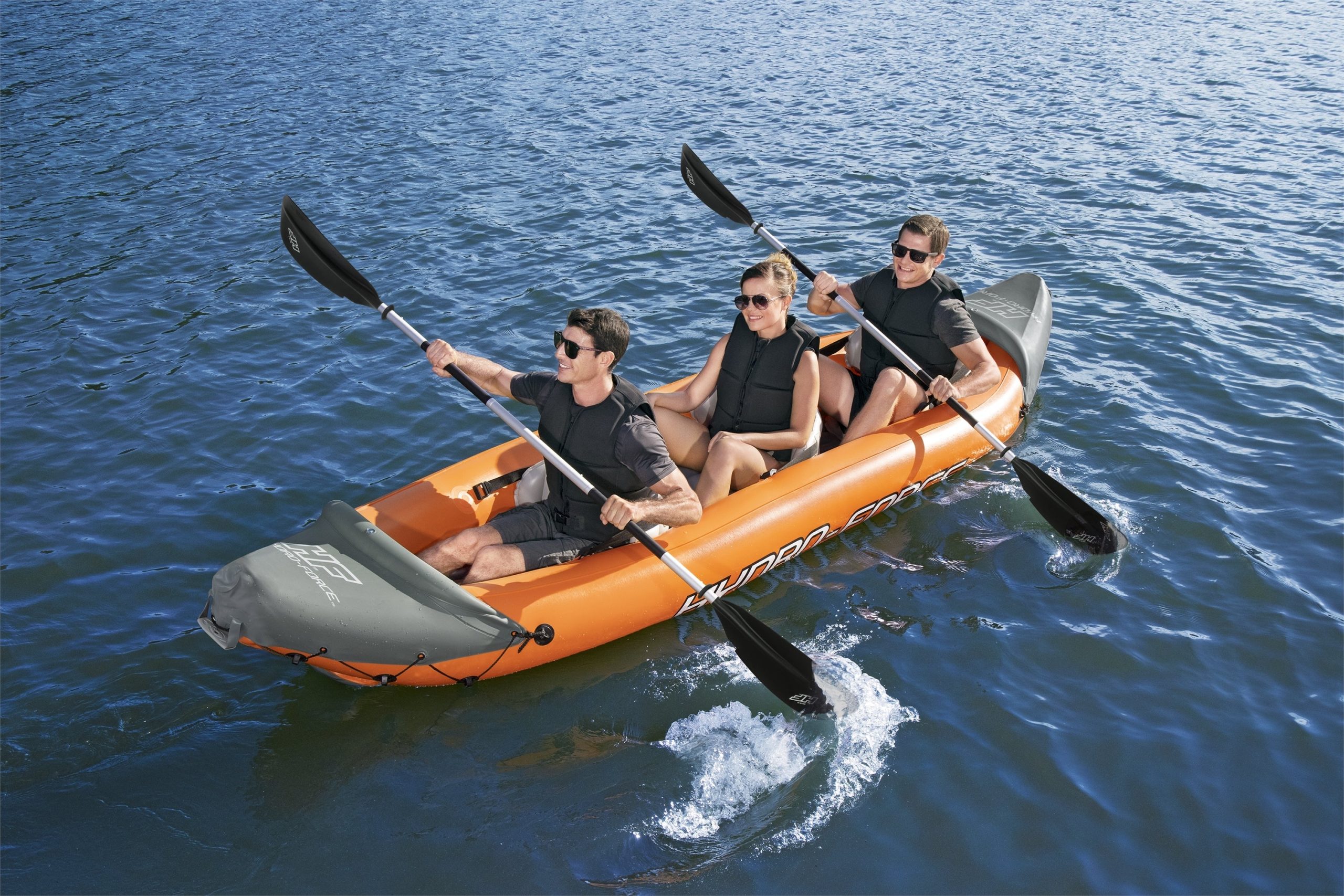 Hydro-Force Rapid X3 Inflatable Kayak Set 12'6 - Image 4