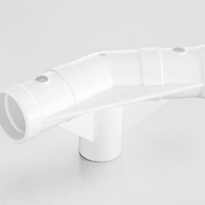 Steel Pro Round Above Ground Pool T-Connector Replacement. White