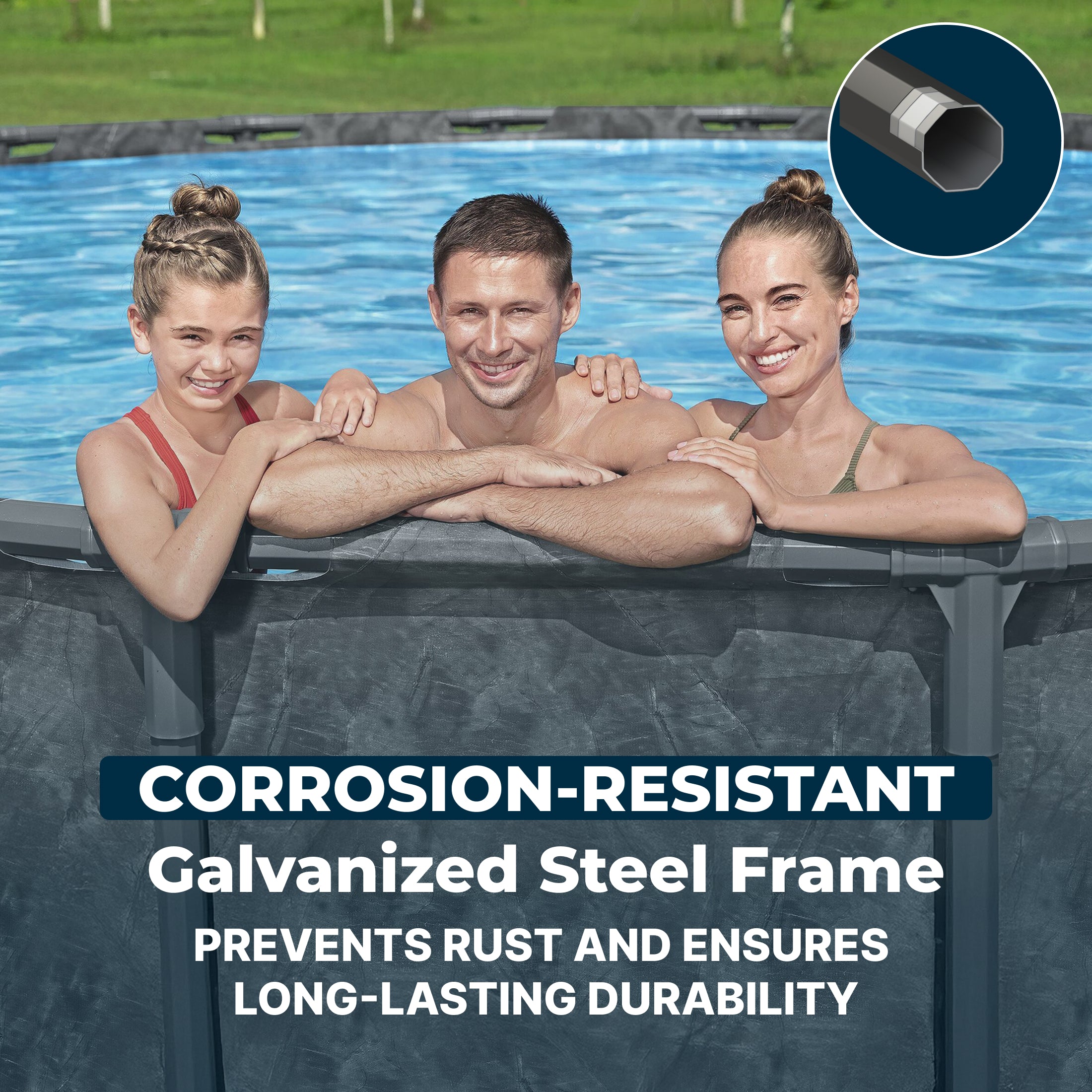 Bestway APX 365 22' x 52 Round Above Ground Pool Set - Image 7