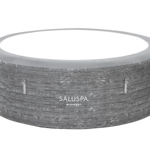 SaluSpa Budapest AirJet Hot Tub Top Leatheroid Cover Replacement. Gray