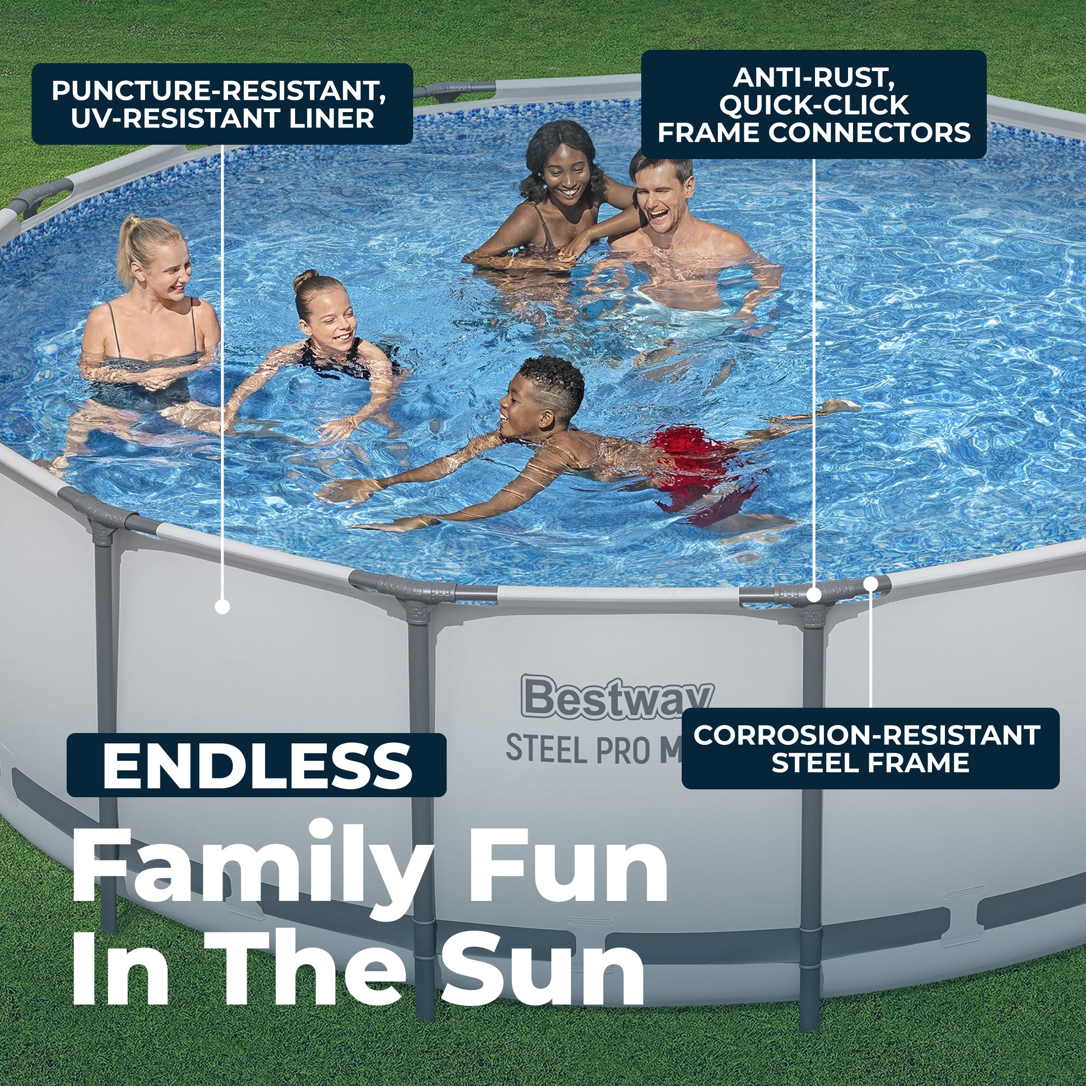 Bestway Steel Pro MAX 15' x 48 Above Ground Pool Set - Image 8