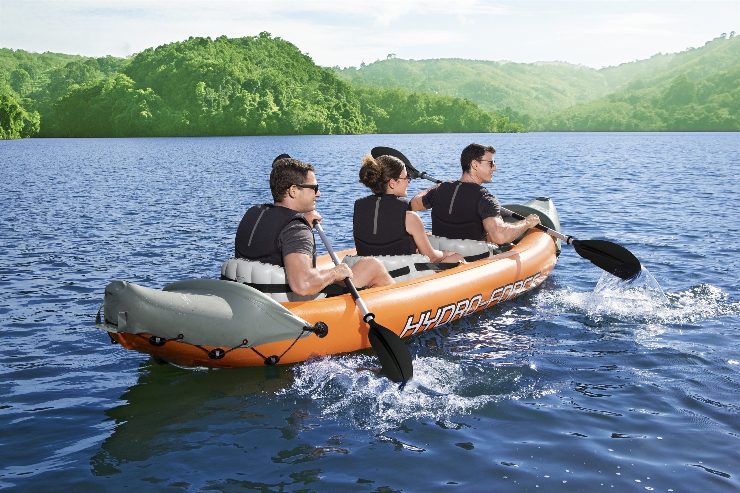 Hydro-Force Rapid X3 Inflatable Kayak Set 12'6 - Image 5