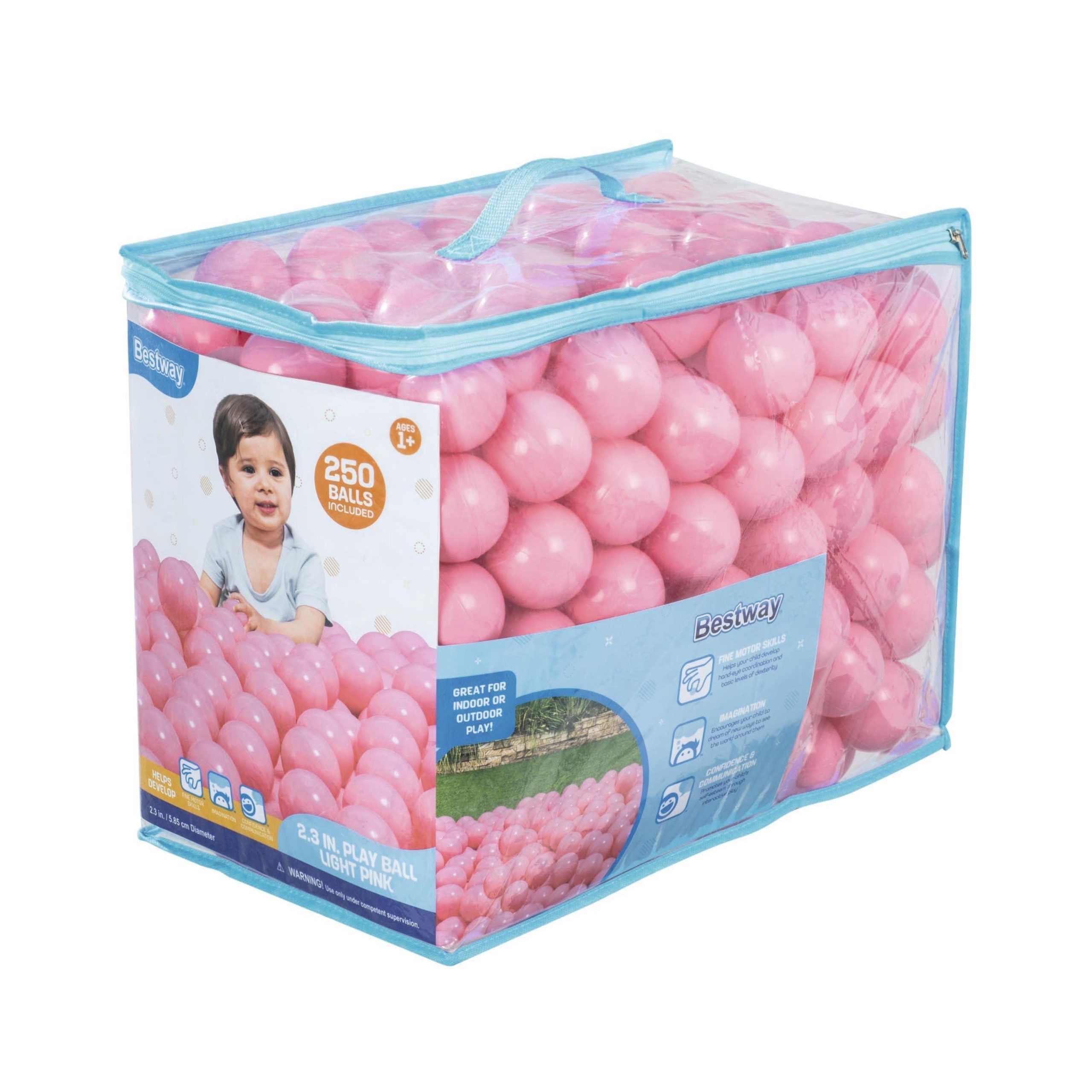 Bestway 250 Play Balls. Light Pink