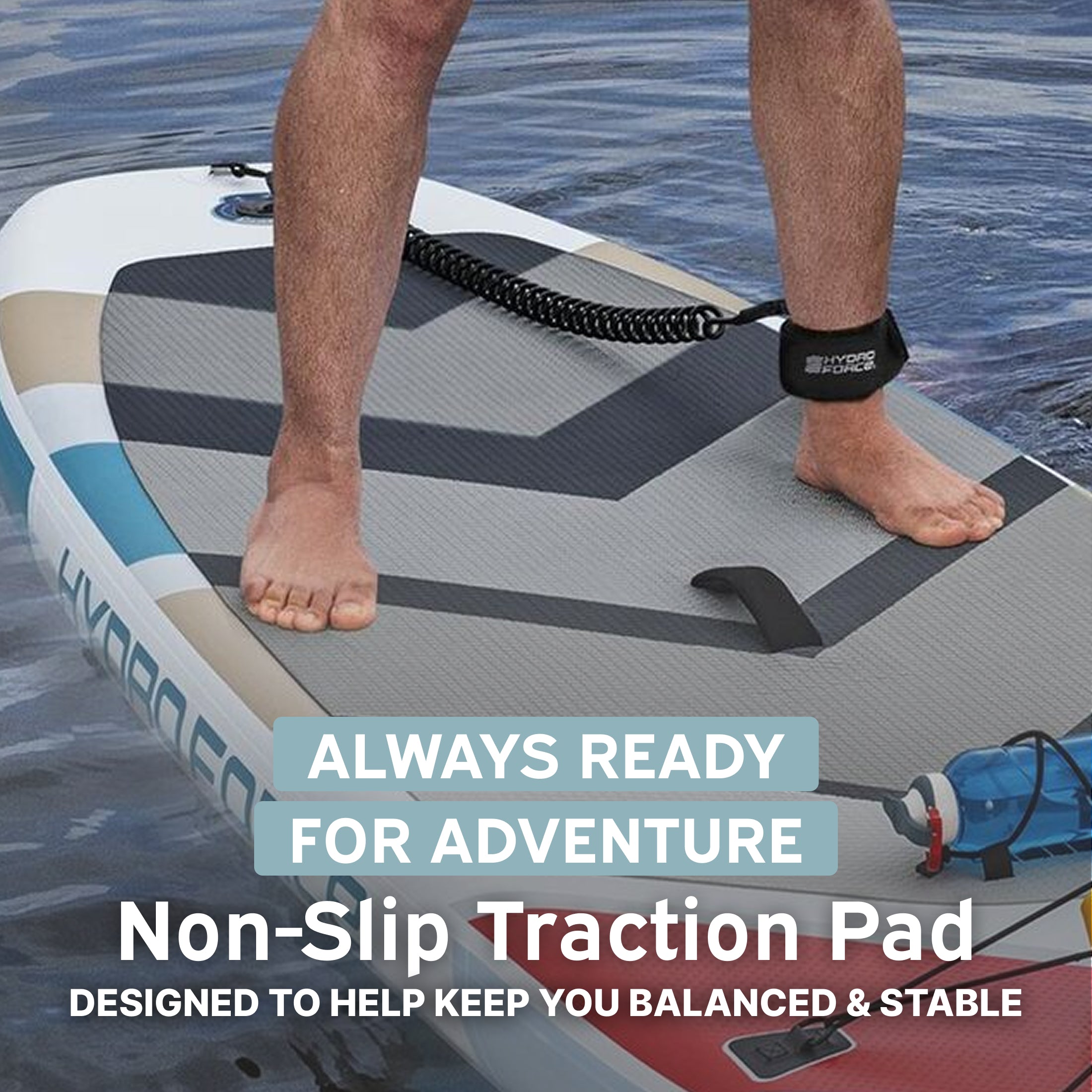 Hydro Force Solara Inflatable Stand-Up Paddleboard Set 10' - Image 6