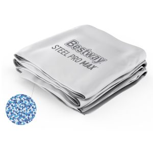 Steel Pro Max 14' x 48 Round Above Ground Pool Liner Replacement. Gray